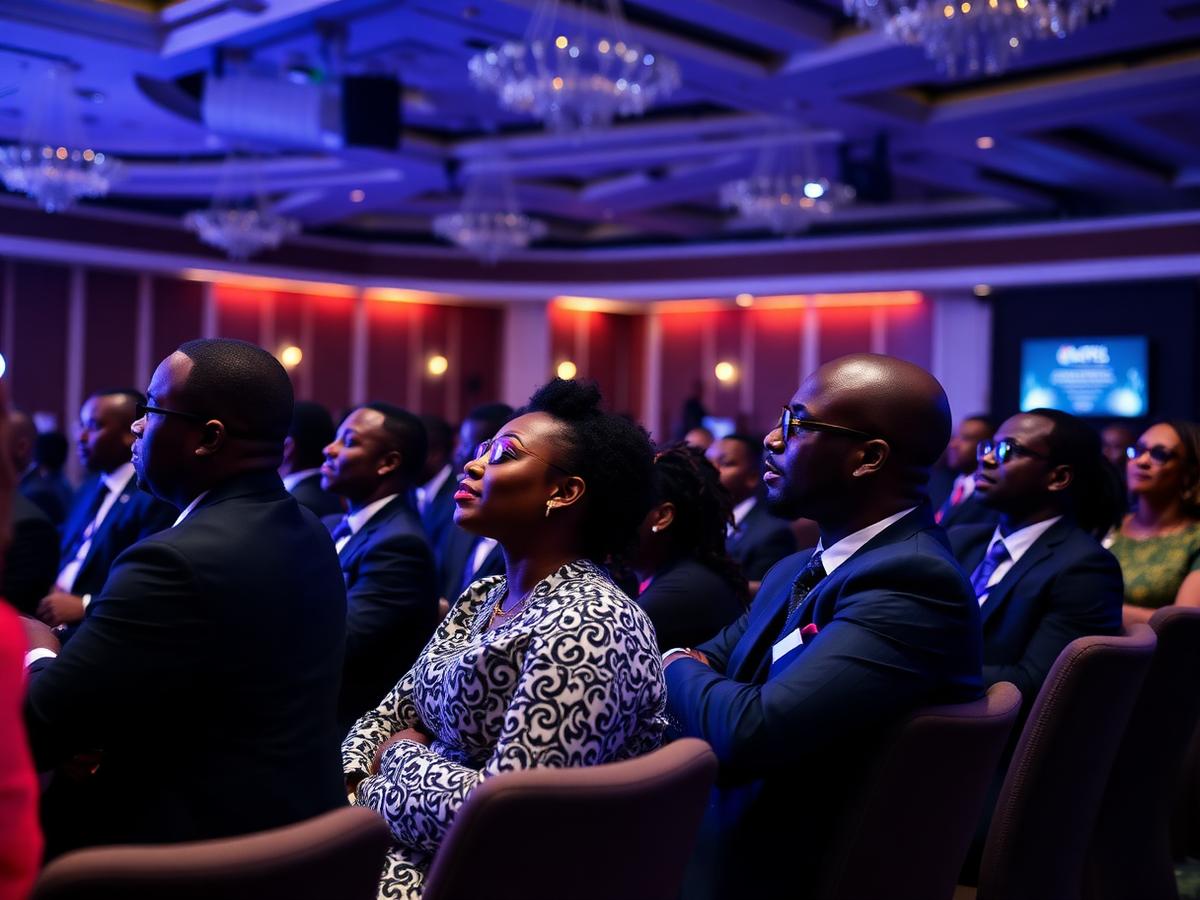 Corporate conference audience in Accra